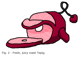 Fig. 2: Fresh, juicy roast Tepig.